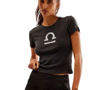 The Laundry Room x Free People | Libra Stitch Baby Tee Size XS NWT
